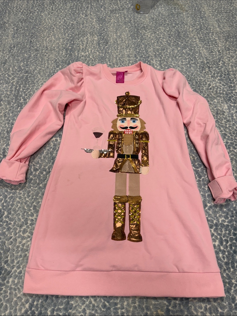 Queen of sparkles Pink Nutcracker Sequin Tunic dress